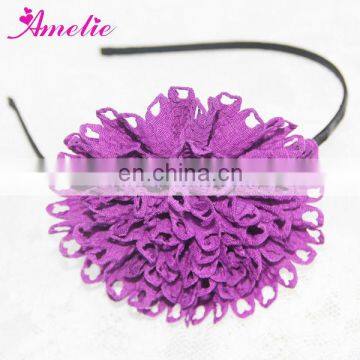 AH824 2014 New Purple Design With Flower Accessories Headband