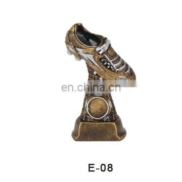 Noble resin football sports shoes resin soccer trophies