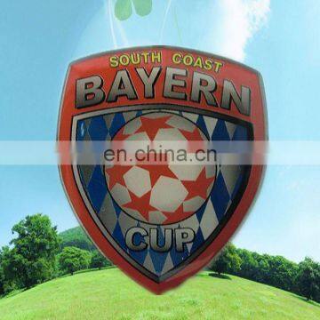 Shield shape badges GaiBo li metal printed badges printing badge
