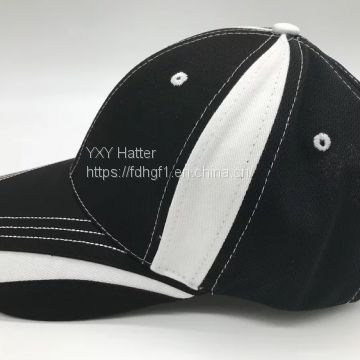 Black and white splicing casual male and female style with a new style of duck tongue recommended baseball sunshade hat.