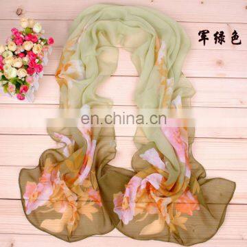 Suppliers Wholesale Cheap Fashion Design Chiffon Lady Scarf photo-4