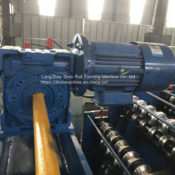 Export to Poland 1080 Trapezoidal Double Layer Roll Forming Machine With Post Guide Cutting photo-3