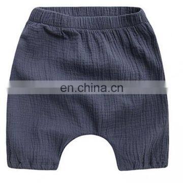 Summer Plain Organic Cotton Boys Girls Baby Diaper Pants photo-3
