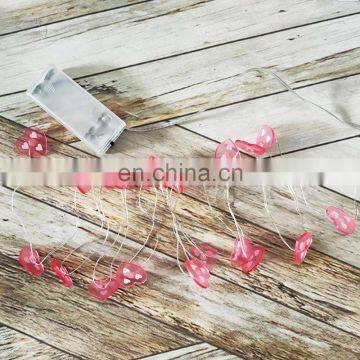 LED String Fairy Light Holiday Decorative Battery Powered Plastic Heart Shaped Copper Wire String Light photo-5