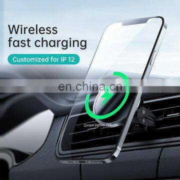 OEM Cargadores 15W Fast Charging Air Vent Car Phone Holder Mount Magnet Magnetic Wireless Charger for IPhone 12 photo-2