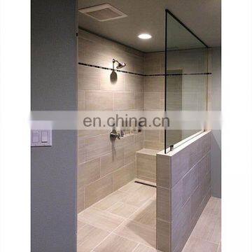 Walk in economic clear glass shower room partition