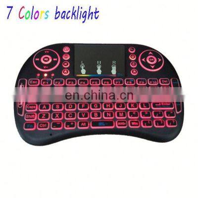 Colors Backlight Mini i8 Wireless Keyboard With Mouse Touchpad Rechargeable Combos Mini Keyboard i8 for Android TV Box photo-4