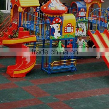 EMEI BE-25 standard square rubber tile for playground