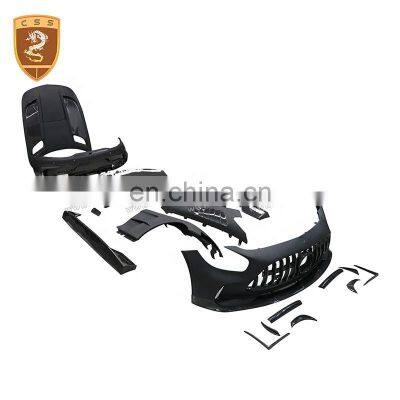 CF Mix FRP Black Series Style Front Bumper Body Kit For Mercedes Bens AMG GT 2021 Engin Hood Rear Bumper Cheapest Price