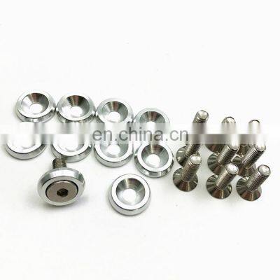 JDM Racing Part M6 Neo Chrome Fender Washers