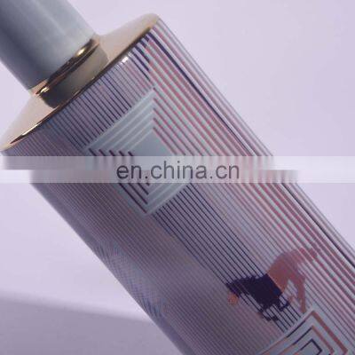 Modern Luxury Purple Horse Gold Plated Ceramic Home Decoration Vase