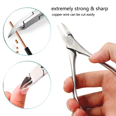 Professional Stainless Steel Pedicure Nail Cuticle Nipper With Sharp Jaw photo-4
