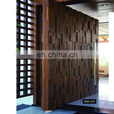 CBMMART USA Canada Villa Main Entry Door Modern Design Pivot Wood Doors