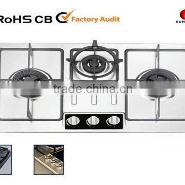 stainless steel gas stove for home appliance