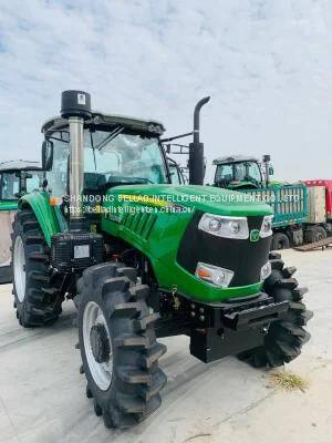 2022Hot Selling 1004 100HP 4WD Big Wheeled Agri Farm Tractor with New Front Windshield Type Canopy