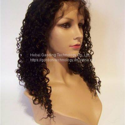 18 Inch Natrual Color Curly Remy Human Hair Wig With Factory Price photo-2