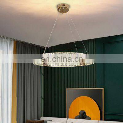 New Design Indoor Decoration Living Room Dining Room Luxury LED Crystal Pendant Light photo-3