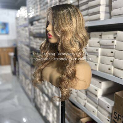Wholesaler of 6Y14 13x6 Luxury Highlight Human Hair Lace Wig photo-2