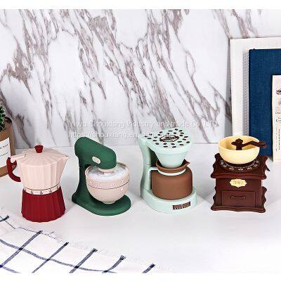 Custom time management kitchen alarm clock coffee machine mechanical countdown 60 minutes student timer