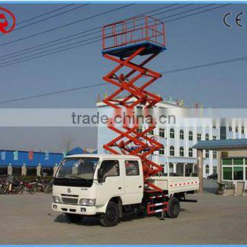 truck mounted hydraulic aerial work platform scissor lift