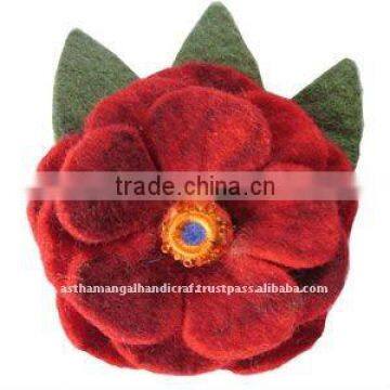 Felt Flower brooch