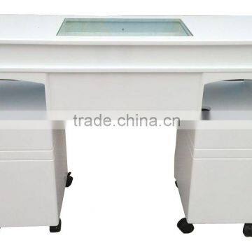 Beauty modern white manicure table.Manicure table nail salon furniture