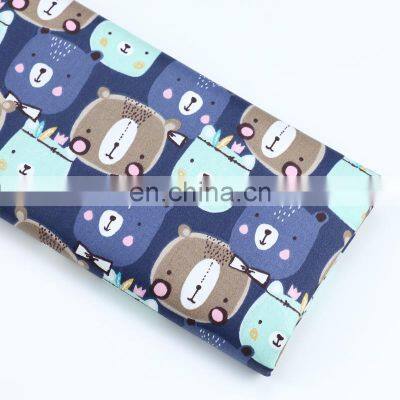Cartoon Bear Cat Printed Fabric Twill Kindergarten Children's Pure Cotton Bed Products Student Bed Sheet All Cotton Fabric photo-5