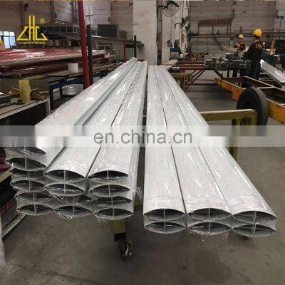 Aluminum Oval Shutter Window Profile, AluminIum Sunshade Window Extrusions,Anodized Aluminium Profile photo-3