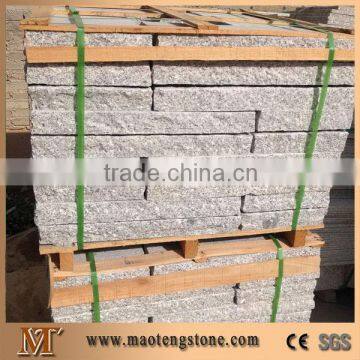 G603 Granite Garden Stone Pillars/China Sesame White Grey Granite Palisade Landscaping Stone