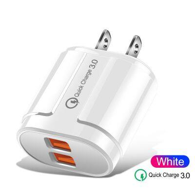 Factory Direct Charging Travel Charger QC3.0 2 Port Fast Charging Charger Usb Wall Power Adapter For Phone photo-5