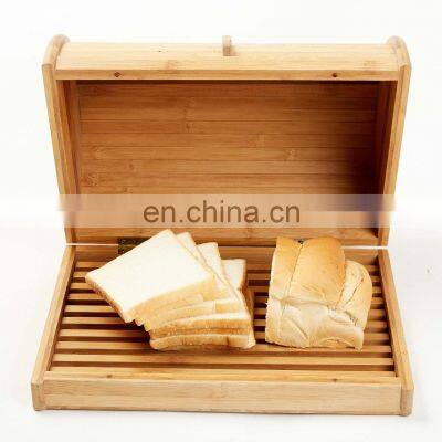 Freshness Preservation Natural OEM Bamboo Bread Box Kitchen Food Storage Container Pantry Organizer Kitchen & Tabletop