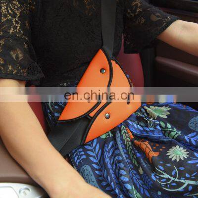 Child Car Safe Seat Belt Cover Adjustable Triangle Safety Seat Belt Pad Clips Protection for Baby Child Belts photo-3