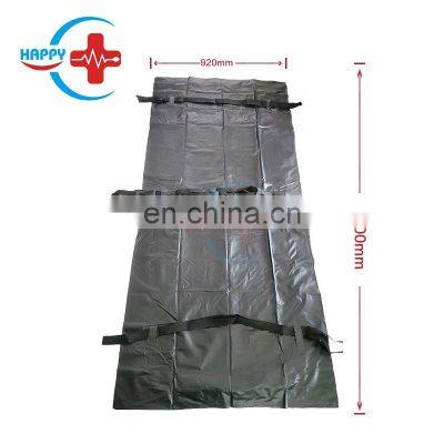 HC-J020  Hospital Prevent infection dead body bag / Economical OEM cadaver bag PVC/PEVA/PP with 6 braided handles