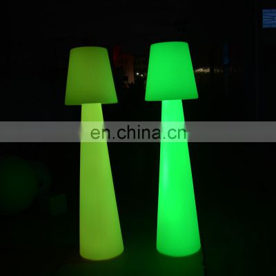 hotel led floor lamp /Remotely control other bar furniture 16 colors led lighting garden plastic led lamps home decor