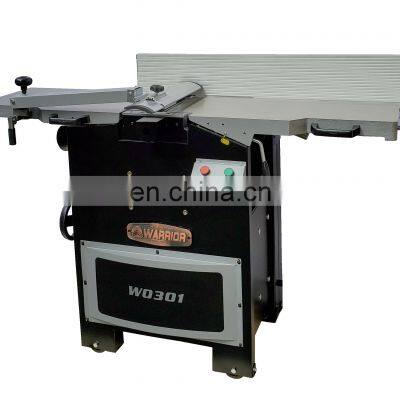 3HP 12'' combination jointer planer machine with mobile base