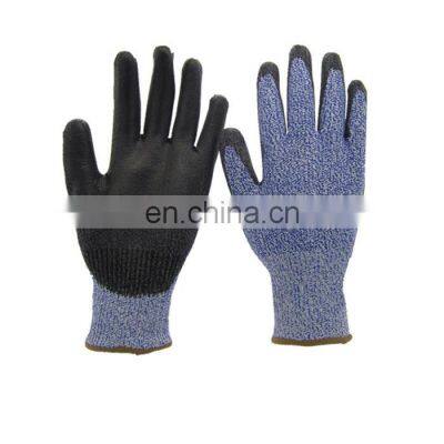 Construction Industrial Labour Protection Nitrile Palm Coated Anti Cut Resistant Working Safety Gloves