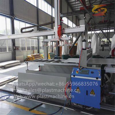 Production equipment wpc building template machine triple extrusion pvc foam sheet produciton line