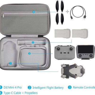 Drone Carrying Case for DJI Mini 4 Pro EVA Hard Shell Protective Case photo-3