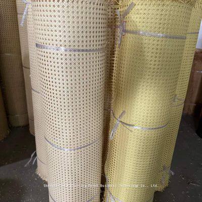 Factory Plastic Rattan Cane Webbing pe Rattan Weaving Mat Rolls for Furnitures photo-5