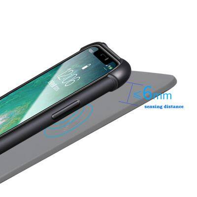 Wireless Charging Mouse Pad & Wrist Strap 5W Fast Charging Desk Mat With PU Leather Compatible With 10W & 15W Output Power Phone
