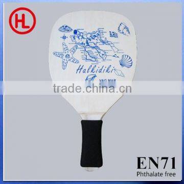 2015 new arrival Hot sale square poplar wooden beach tennis racket /beach bat /beach paddle set with tennis ball wholesale