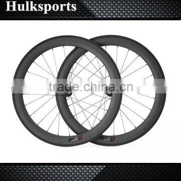 Wholesale Disc Brake bicycle wheel 700c full carbon road bike Clincher wheel carbon fiber bicycle wheel