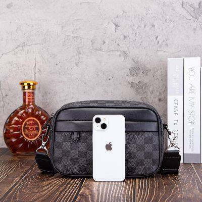 Wholesale Professional Men Cosmetic Makeup Bag Luxury Designer PU Leather Modern Trendy Cases Travel Toiletry Cosmetic Bags Original Branded Bags photo-3