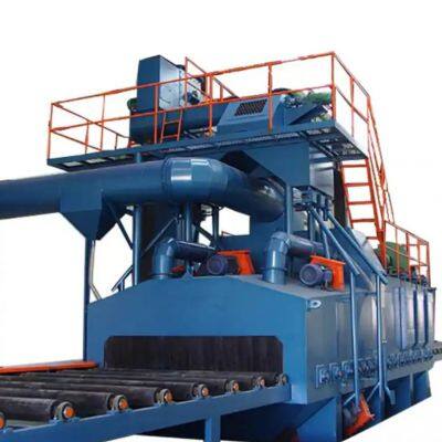 A professional through shot blasting machine used for cleaning various profiles, etc