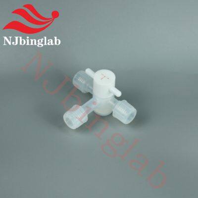 PFA 3-Way Valves With PTFE Switch, Sanitary Valves in Pharmaceutical Fields