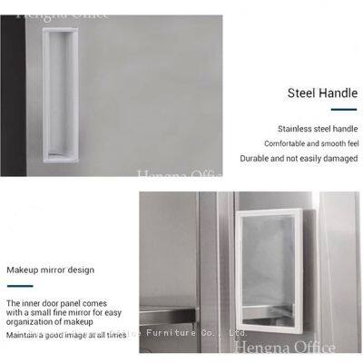 Space-Saving Premium Stainless Steel Locker With Ventilation Holes– Secure Storage for Employees, Students, and Gym Members photo-3
