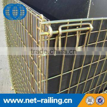 Warehouse Fold Stack Galvanized Zinc Wire Basket photo-4