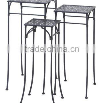 Deco 79 3-Piece Metal Flower Pot Stand Set , Square