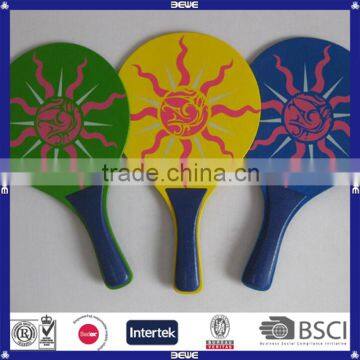 promotional custom printing wood beach racket