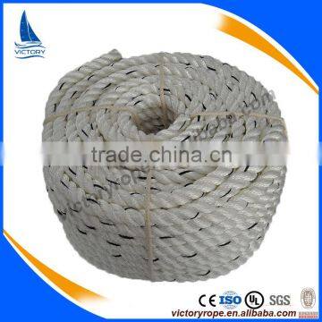 pp 3 strand twisted marine line boat mooring rope